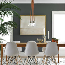 Load image into Gallery viewer, Alva 7-Light LED Pendant Light in dining room.
