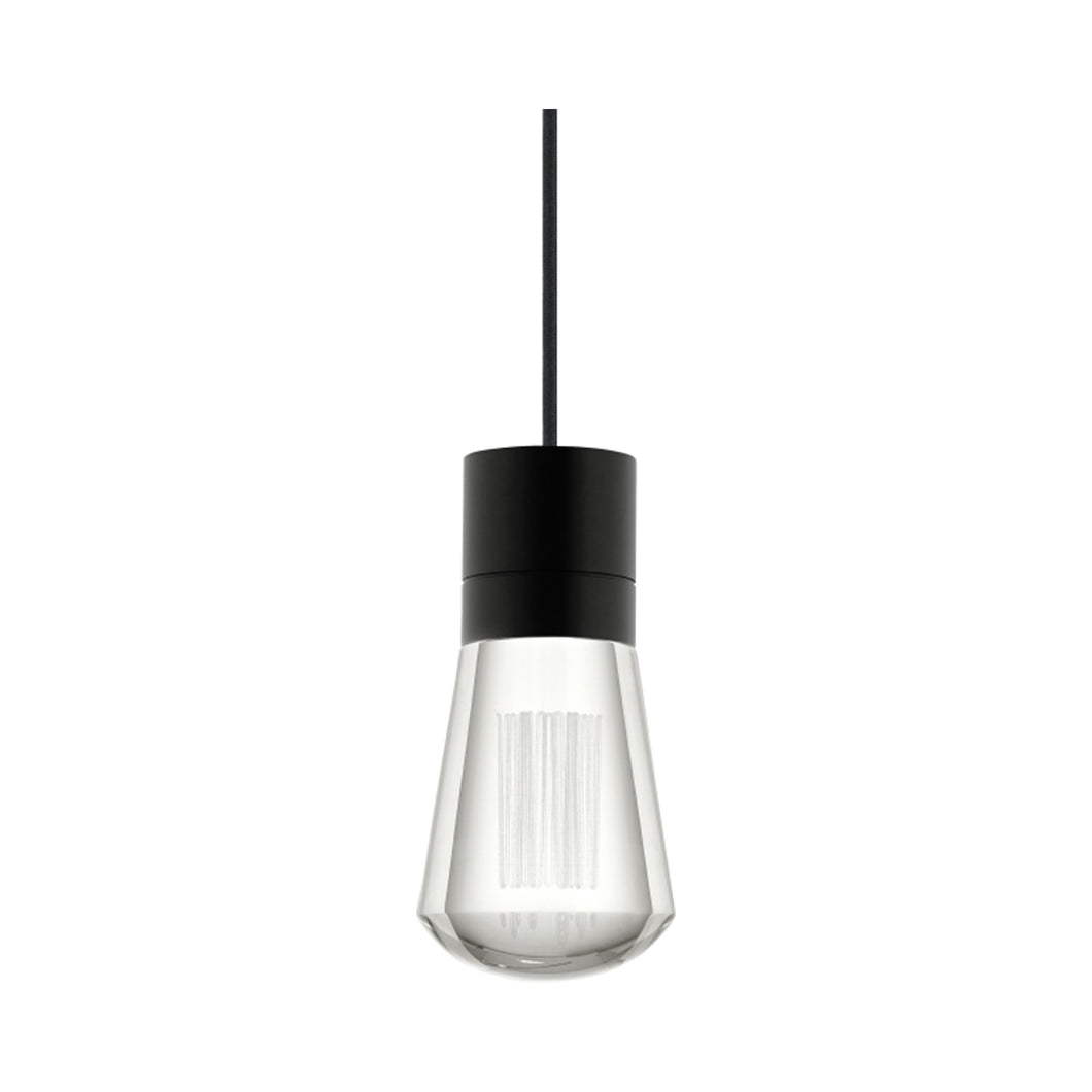 Alva LED Pendant Light in Black/Black.
