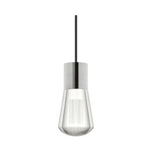 Load image into Gallery viewer, Alva LED Pendant Light in Black/Satin Nickel.
