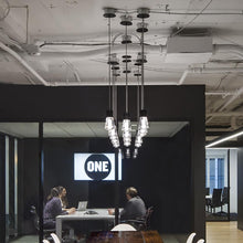 Load image into Gallery viewer, Alva LED Pendant Light in office.
