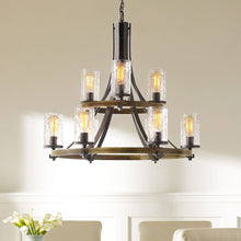 Load image into Gallery viewer, Angelo Chandelier in dining room.
