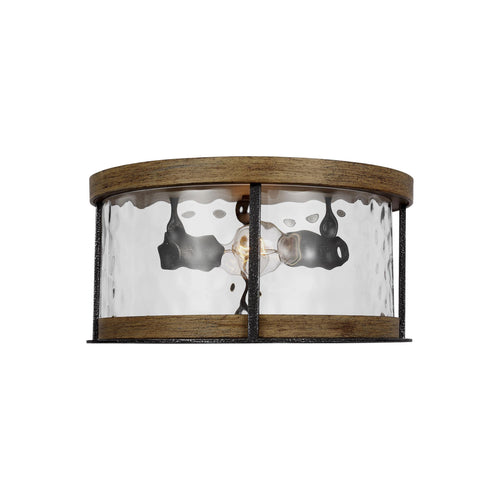 Angelo Flush Mount Ceiling Light in Grey.