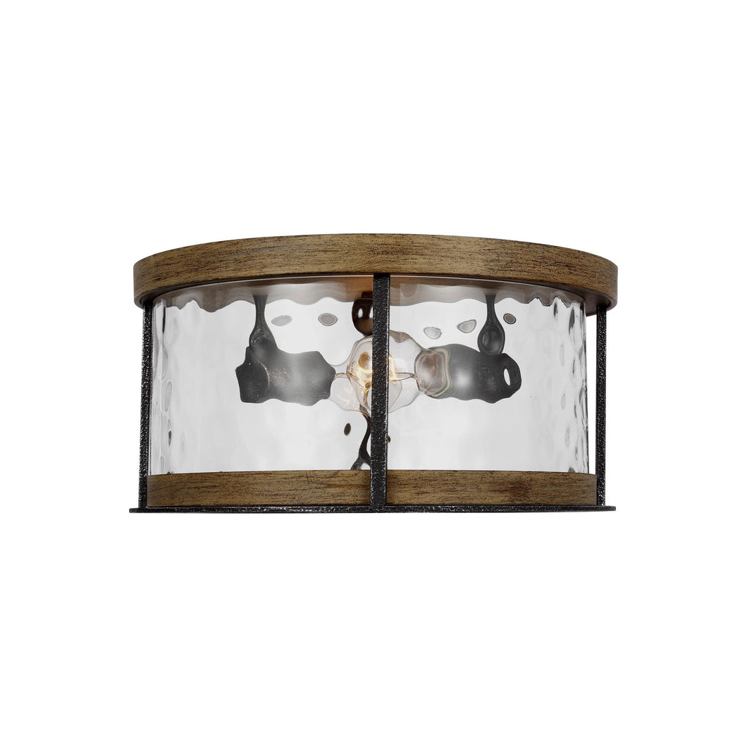Angelo Flush Mount Ceiling Light in Grey.