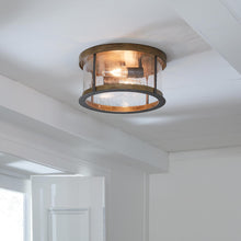 Load image into Gallery viewer, Angelo Flush Mount Ceiling Light in living room.
