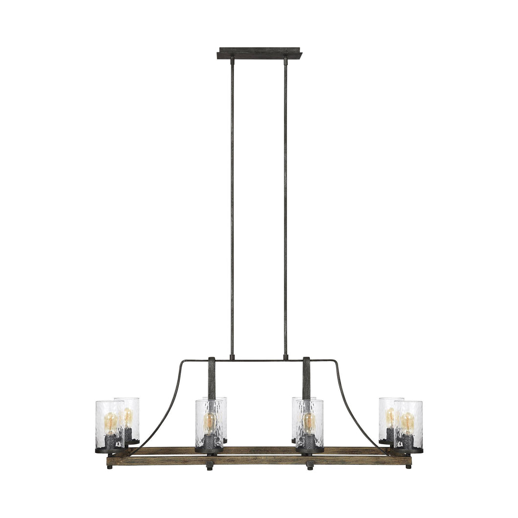 Angelo Linear Pendant Light in Grey.
