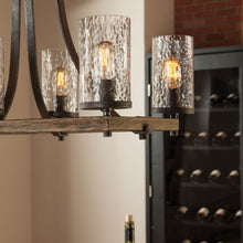 Load image into Gallery viewer, Angelo Linear Pendant Light in dining room.
