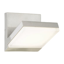 Load image into Gallery viewer, Angle Outdoor LED Wall Light in Silver Dust.

