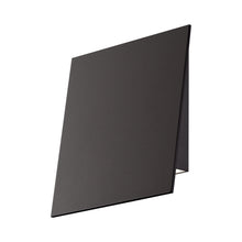 Load image into Gallery viewer, Angled Plane LED Outdoor Wall Light in Large/Textured Bronze/Downlight.
