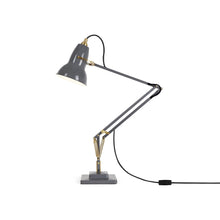 Load image into Gallery viewer, Original 1227 Desk Lamp in Elephant Grey/Brass (Medium/Standard Desk Base).
