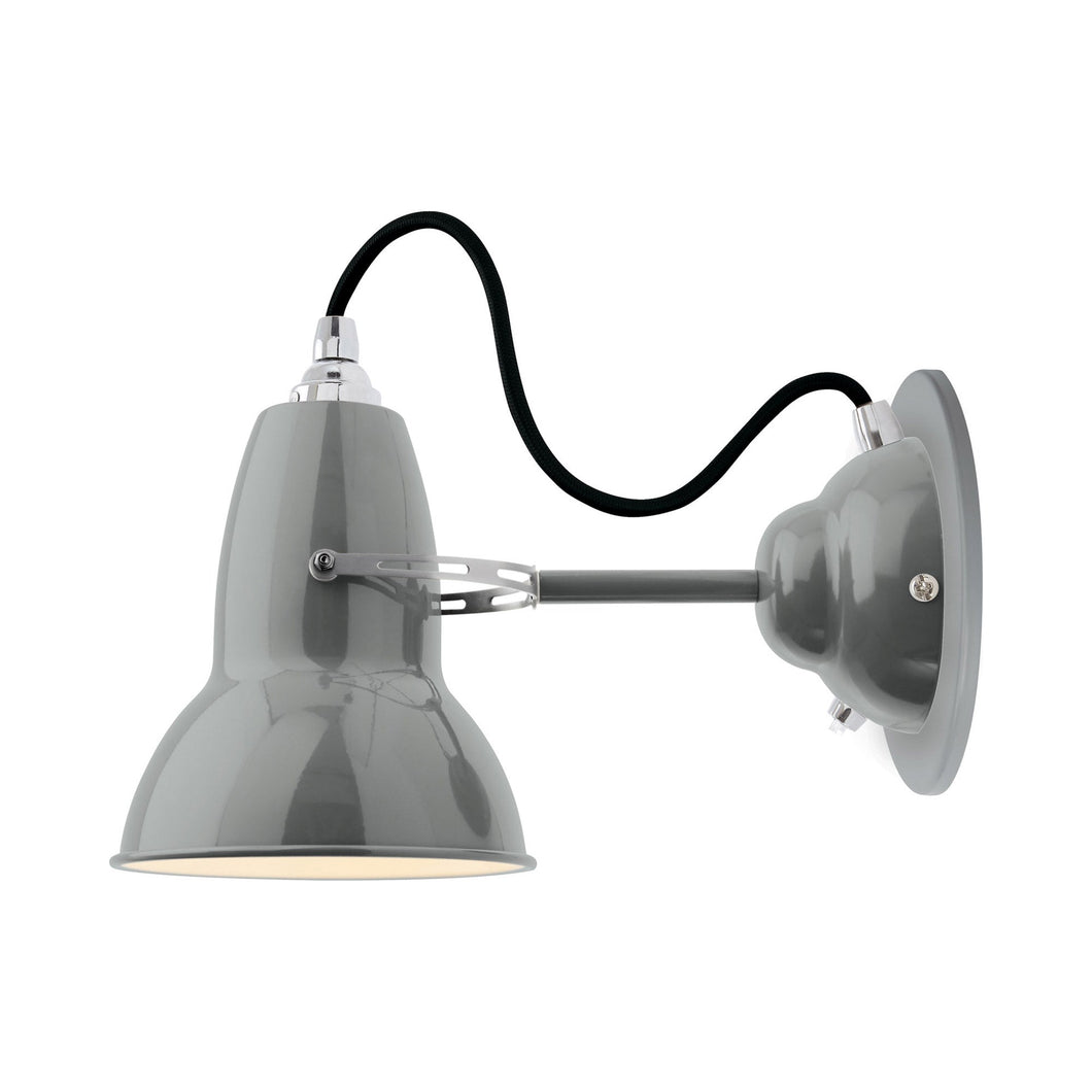 Original 1227 Wall Light in Dove Grey/Chrome.