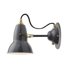Load image into Gallery viewer, Original 1227 Wall Light in Elephant Grey/Brass.
