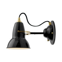 Load image into Gallery viewer, Original 1227 Wall Light in Jet Black/Brass.
