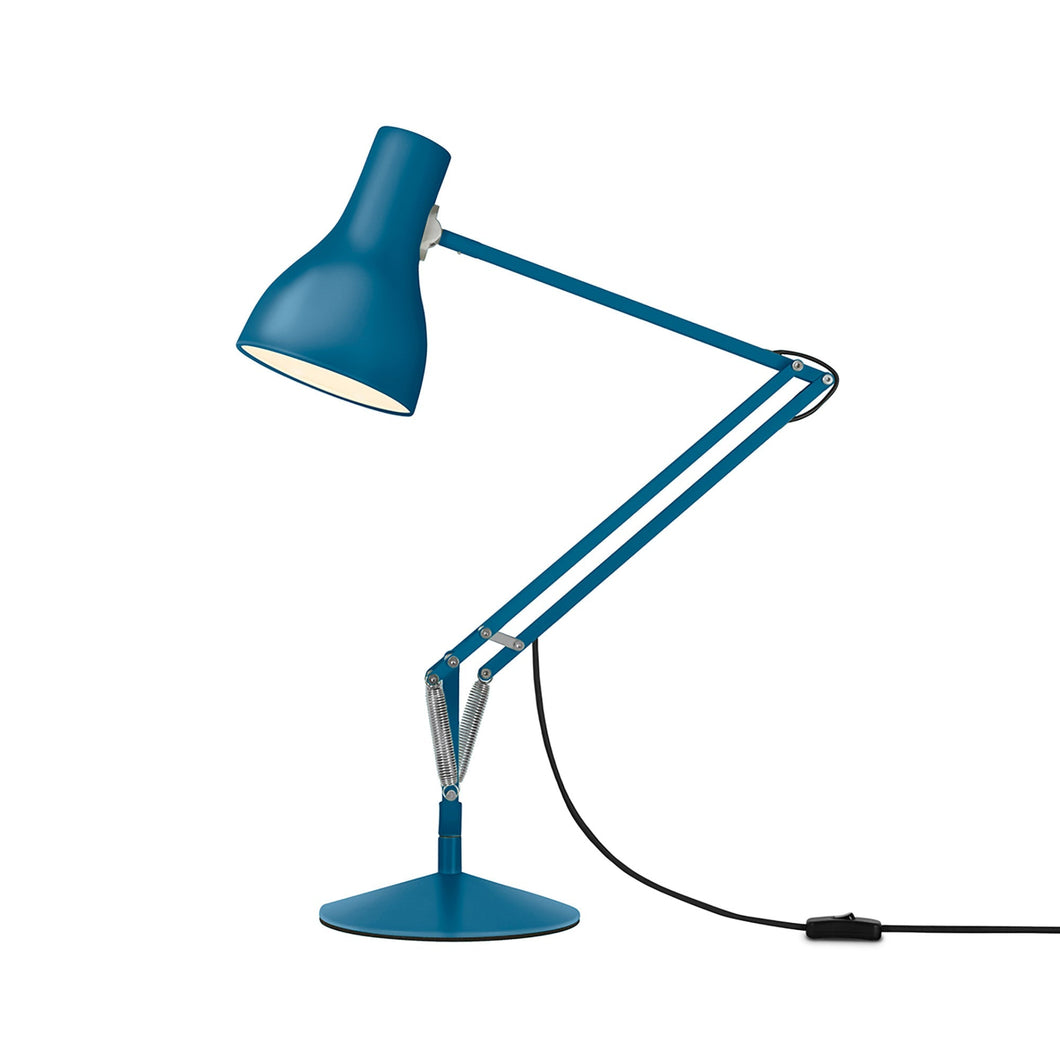 Type 75 Margaret Howell Desk Lamp in Saxon Blue.