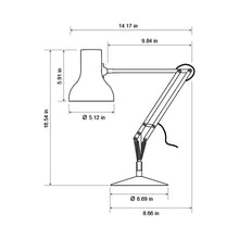 Load image into Gallery viewer, Type 75 Paul Smith Desk Lamp - line drawing.

