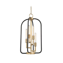 Load image into Gallery viewer, Angler Chandelier in 4-Light/Aged Brass.
