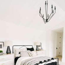 Load image into Gallery viewer, Archie Chandelier in bedroom.
