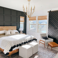 Load image into Gallery viewer, Archie Chandelier in bedroom.
