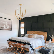 Load image into Gallery viewer, Archie Chandelier in bedroom.
