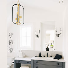 Load image into Gallery viewer, Archie Wall Light in bathroom.
