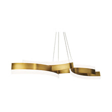 Load image into Gallery viewer, Arcs LED Pendant Light in Gold.
