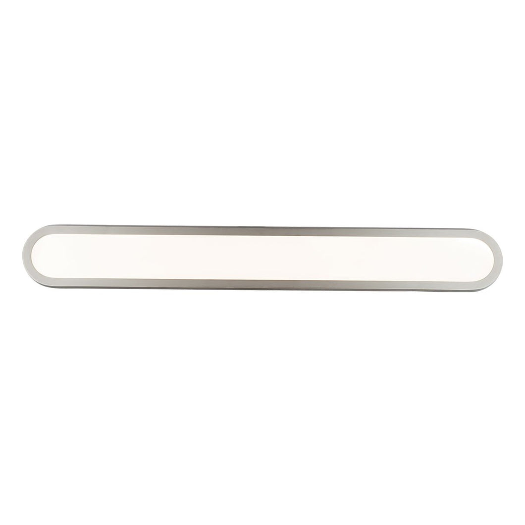 Argo LED Bath Vanity Light in Large/Brushed Nickel.