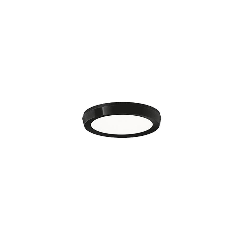 Argo LED Flush Mount Ceiling Light in Small/2700K/Black.