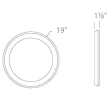 Load image into Gallery viewer, Argo LED Flush Mount Ceiling Light- line drawing.
