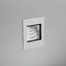 Load image into Gallery viewer, Aria Recessed Outdoor LED Wall Light in White (3000K).
