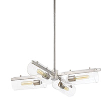 Load image into Gallery viewer, Ariel Chandelier in Polished Nickel (4-Light).

