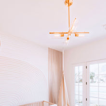 Load image into Gallery viewer, Ariel Chandelier in living room.
