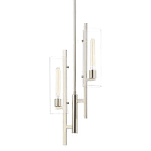 Load image into Gallery viewer, Ariel Pendant Light in Polished Nickel.
