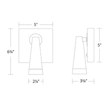 Load image into Gallery viewer, Arne LED Adjustable Wall Light - line drawing.
