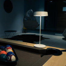 Load image into Gallery viewer, Alessandro Volta LED Portable Battery Table Lamp in living room.
