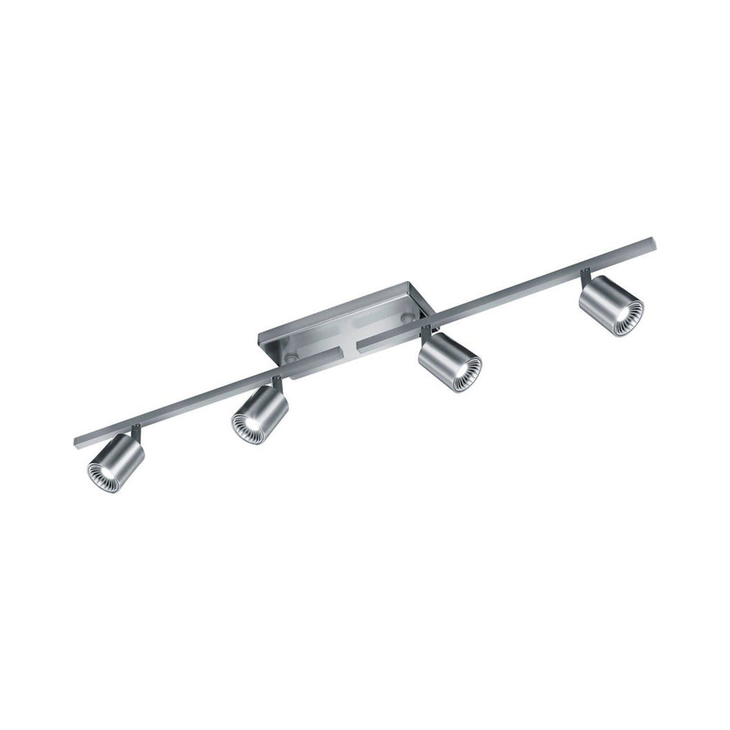 Cayman LED Adjustable Ceiling Light in Satin Nickel.