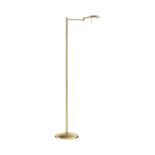 Load image into Gallery viewer, Dessau Turbo LED Floor Lamp in Satin Brass (Single).
