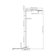 Load image into Gallery viewer, Dessau Turbo LED Floor Lamp - line drawing.
