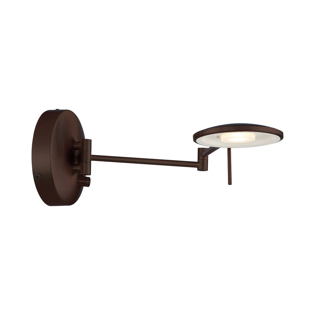 Dessau Turbo LED Wall Light in Bronze.