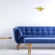 Load image into Gallery viewer, Dessau Turbo LED Wall Light in living room.
