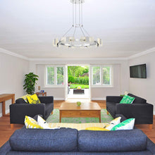 Load image into Gallery viewer, Krone LED Chandelier in living room.
