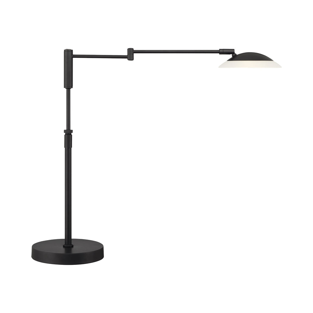 Meran Turbo LED Table Lamp in Museum Black.