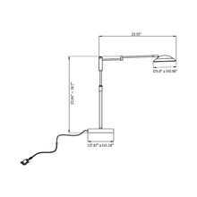 Load image into Gallery viewer, Meran Turbo LED Table Lamp - line drawing.
