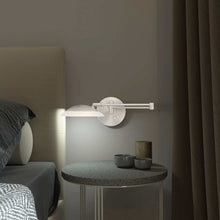 Load image into Gallery viewer, Meran Turbo LED Wall Light in bedroom.
