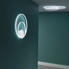 Load image into Gallery viewer, Sedona LED Semi Flush Mount Ceiling Light in living room.
