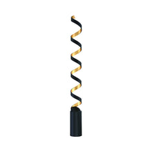 Load image into Gallery viewer, Spiral LED Floor Lamp in Detail.
