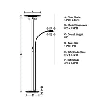 Load image into Gallery viewer, Tampa LED Floor Lamp - line drawing.
