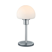 Load image into Gallery viewer, Wilhelm LED Table Lamp in Satin Nickel.
