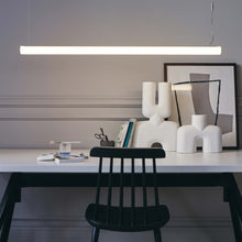 Load image into Gallery viewer, Alphabet of Light LED Linear Suspension Light in office.
