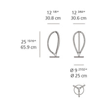 Load image into Gallery viewer, Arrival LED Table Lamp - line drawing.
