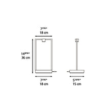 Load image into Gallery viewer, Curiosity LED Table Lamp - line drawing.
