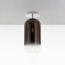 Load image into Gallery viewer, Gople Mini Semi-Flush Mount Ceiling Light - Transparent/Bronze / Small.

